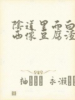 阴道里面白色东西像豆腐渣