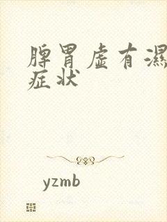 脾胃虚有湿热的症状