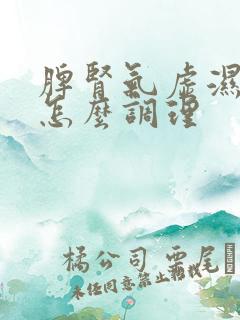 脾肾气虚湿气重怎么调理