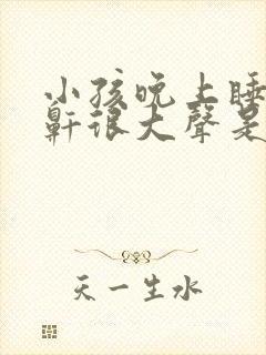 小孩晚上睡觉打鼾很大声是什么原因