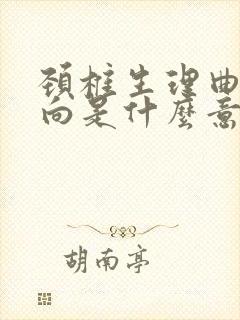 颈椎生理曲度反向是什么意思