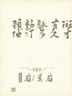 颈动脉有斑块吃他汀多久才能消除