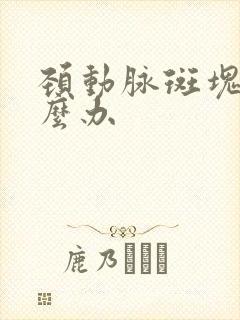 颈动脉斑块多怎么办