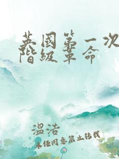 英国第一次资产阶级革命