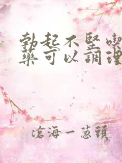 勃起不坚吃什么药可以调理