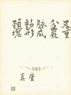 颈动脉分叉处斑块形成严重吗