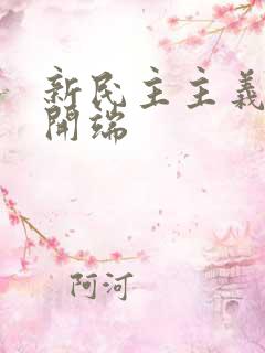 新民主主义革命开端