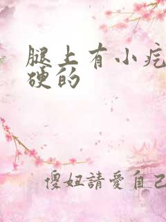 腿上有小疙瘩硬硬的