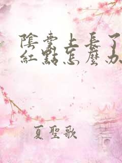 阴囊上长了几个红点怎么办