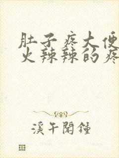 肚子疼大便肛门火辣辣的疼怎么回事