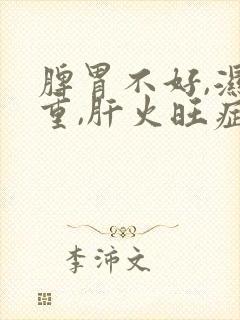 脾胃不好,湿气重,肝火旺症状怎么调理