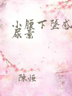 小腹下坠感总有尿意