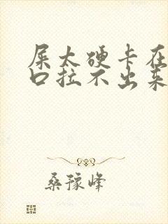 屎太硬卡在肛门口拉不出来怎么办