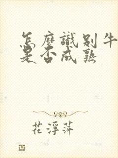 怎么识别牛油果是否成熟