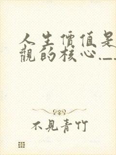 人生价值是人生观的核心.____