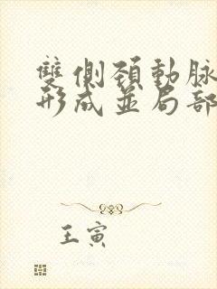 双侧颈动脉斑块形成并局部狭窄