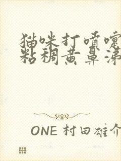 猫咪打喷嚏喷出粘稠黄鼻涕