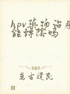 hpv药物治疗能转阴吗