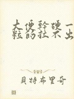 大便干硬一粒一粒的拉不出来