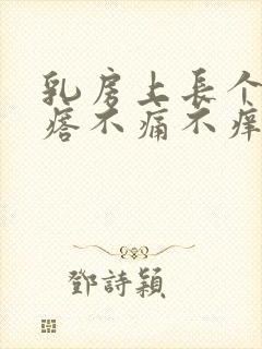 乳房上长个硬疙瘩不痛不痒