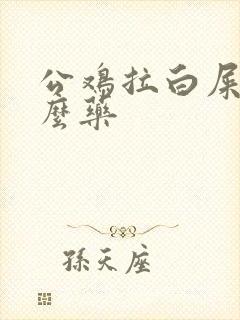 公鸡拉白屎吃什么药