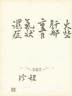 湿气重肝火旺的症状有哪些