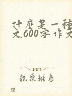 什么是一种美作文600字作文
