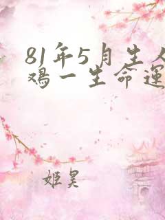 81年5月生人鸡一生命运