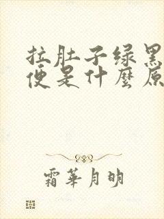 拉肚子绿黑色稀便是什么原因