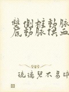 双侧椎动脉及基底动脉供血不足