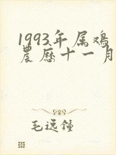 1993年属鸡农历十一月的一生命运