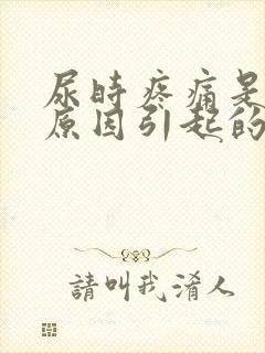 尿时疼痛是什么原因引起的