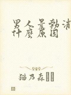 男人晨勃消失是什么原因