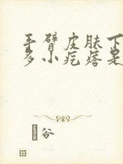 手臂皮肤下有很多小疙瘩是怎么回事