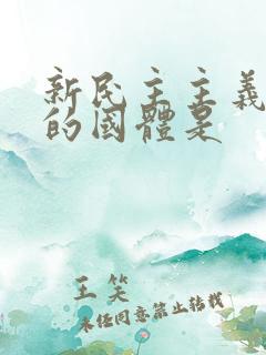 新民主主义社会的国体是