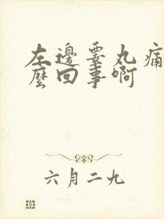 左边睾丸痛是怎么回事啊