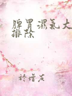 脾胃湿气大怎样排除