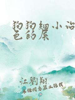 狗狗细小治拉黑色的屎