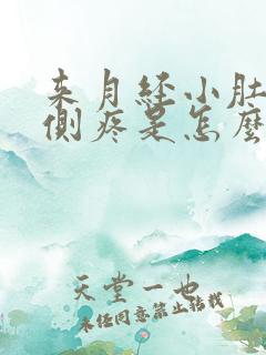 来月经小肚子两侧疼是怎么回事女性