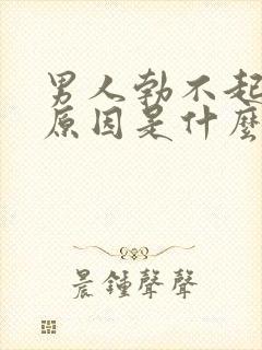 男人勃不起来的原因是什么如何治疗