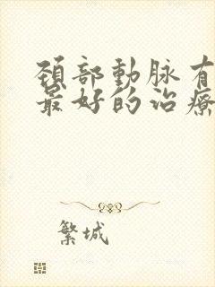 颈部动脉有斑块最好的治疗方法