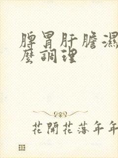 脾胃肝胆湿热怎么调理