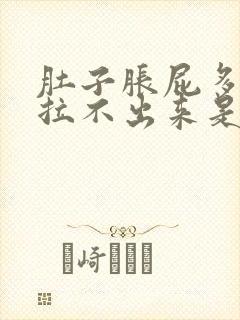 肚子胀屁多大便拉不出来是咋回事