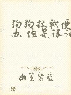 狗狗拉软便怎么办 但是很活泼