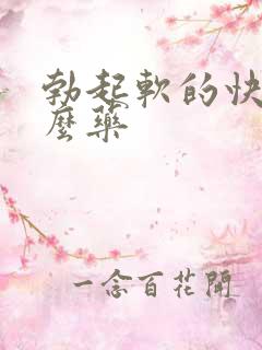 勃起软的快吃什么药