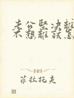 老公坚决离婚我不想离该怎样应对