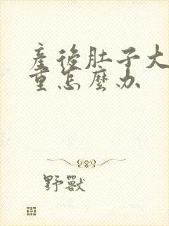 产后肚子大湿气重怎么办