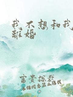 我不想和我老公离婚