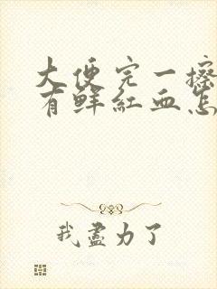 大便完一擦纸上有鲜红血怎么回事