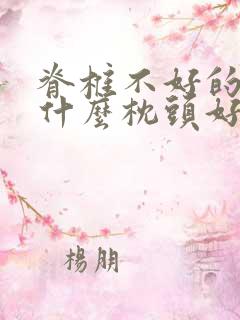 脊椎不好的人睡什么枕头好